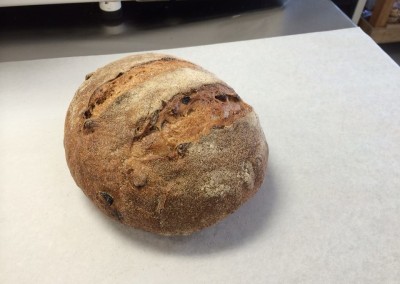 Cranberry-pecan levain
