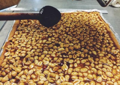 Salty caramel peanut bars